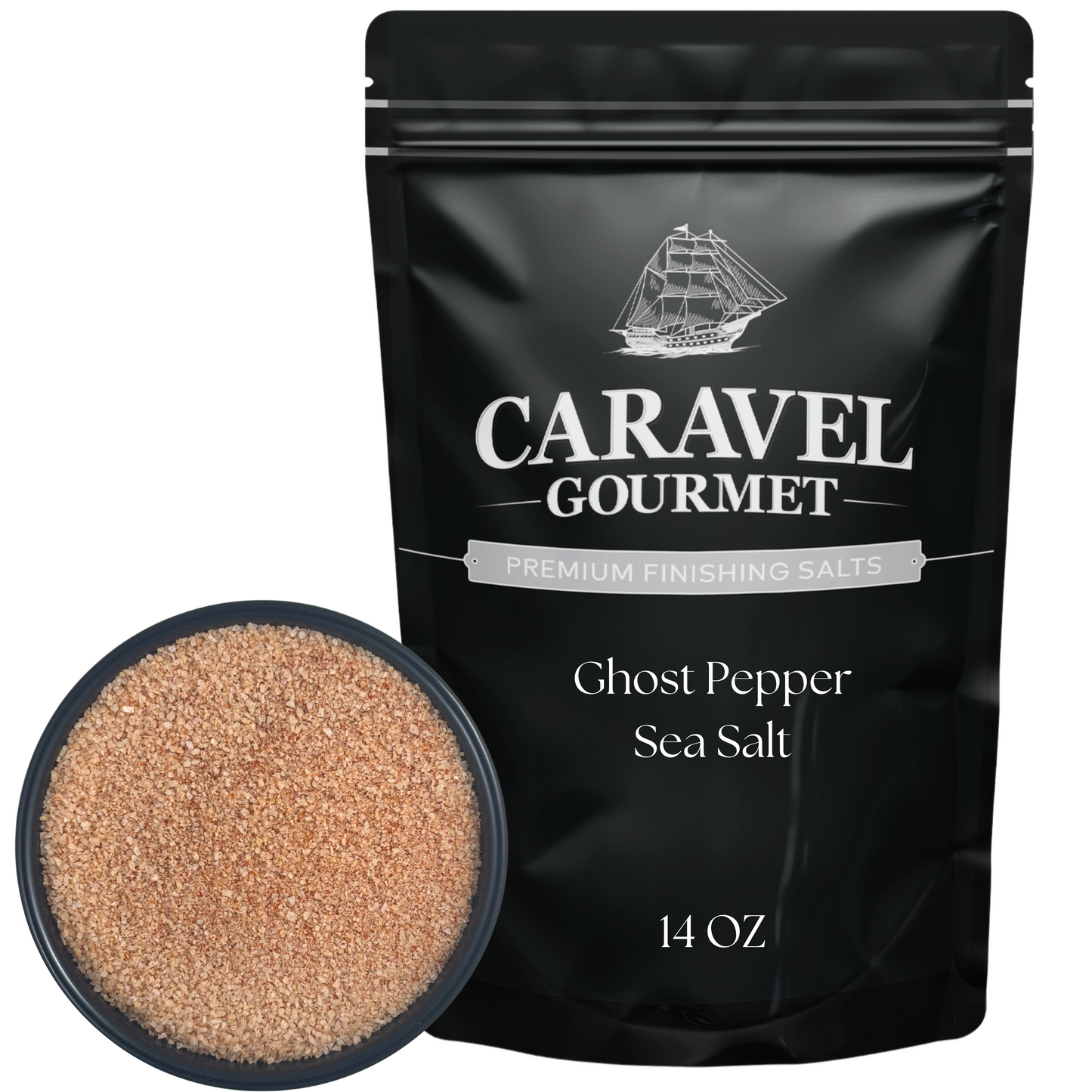 Ghost Pepper Sea Salt - 14 oz Pouch