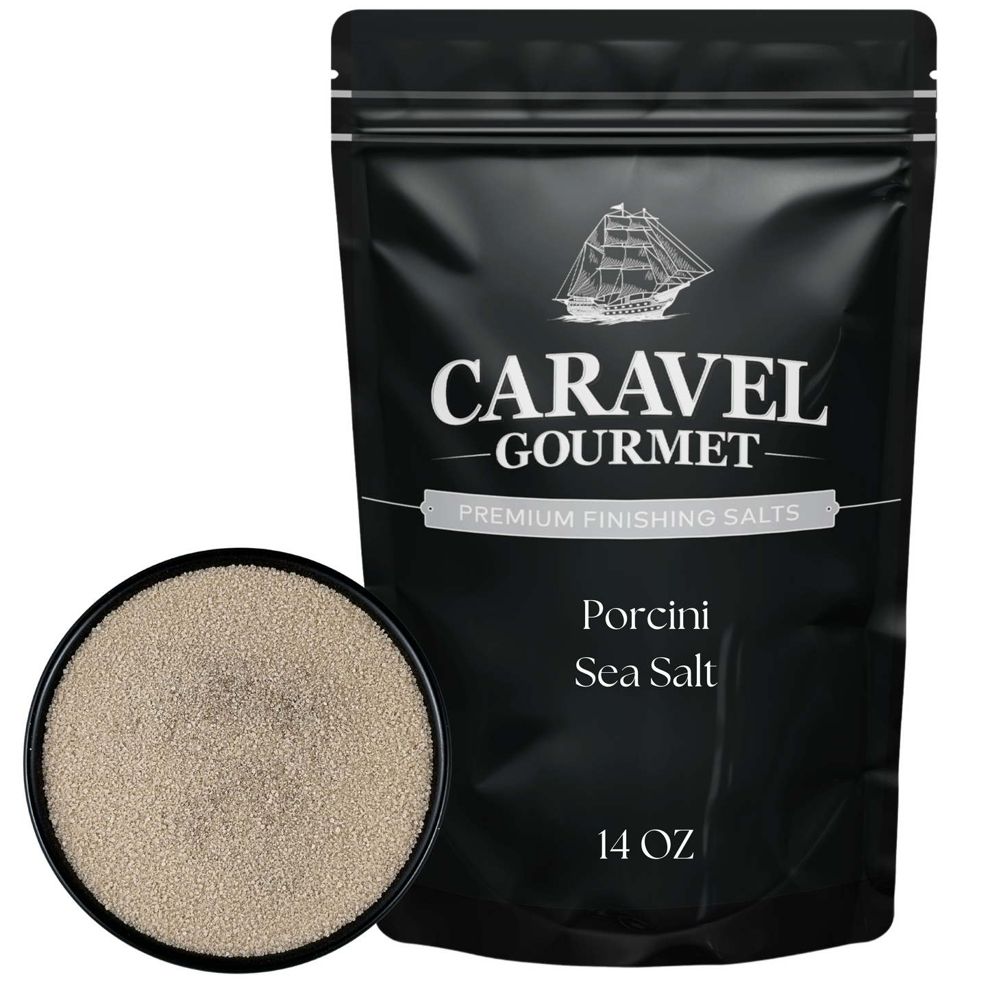 Porcini Sea Salt - 14 OZ Pouch