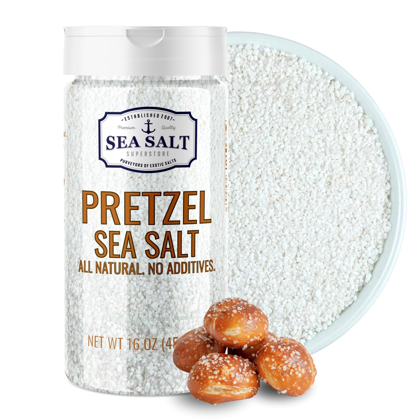 Pretzel Sea Salt - 16 oz Shaker