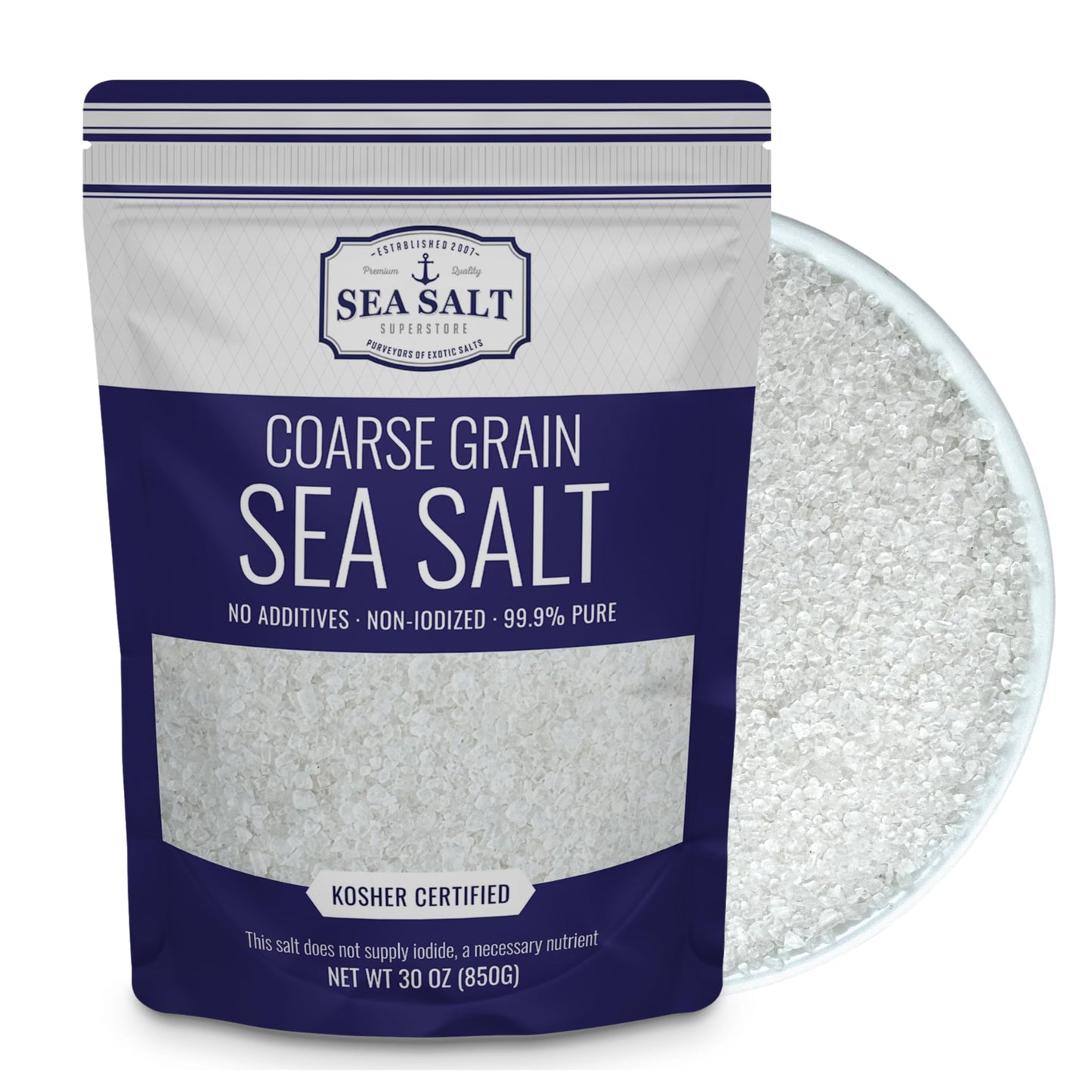 Sea Salt Coarse Grain - 30 oz Pouch