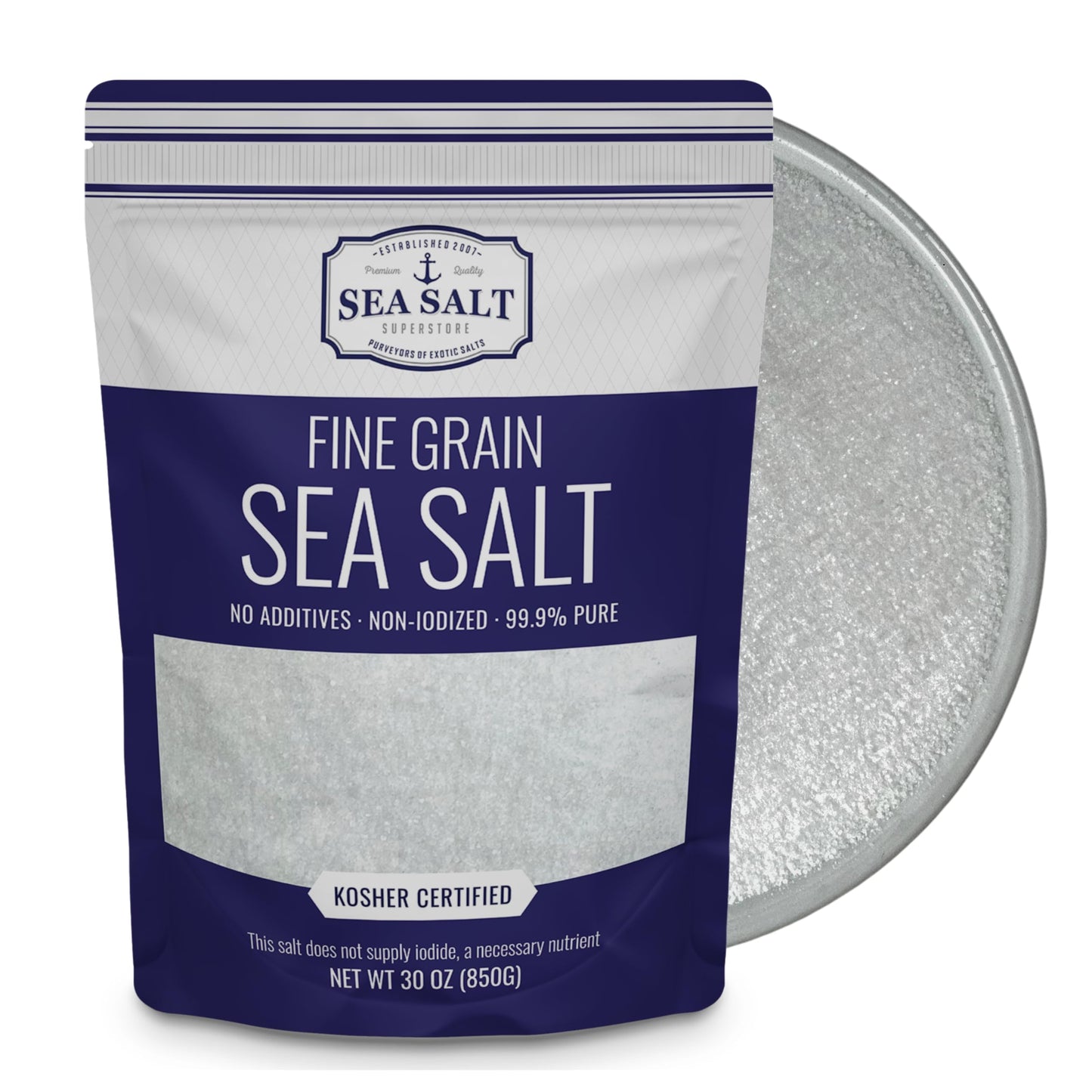 Sea Salt Fine Grain - 30 oz Pouch