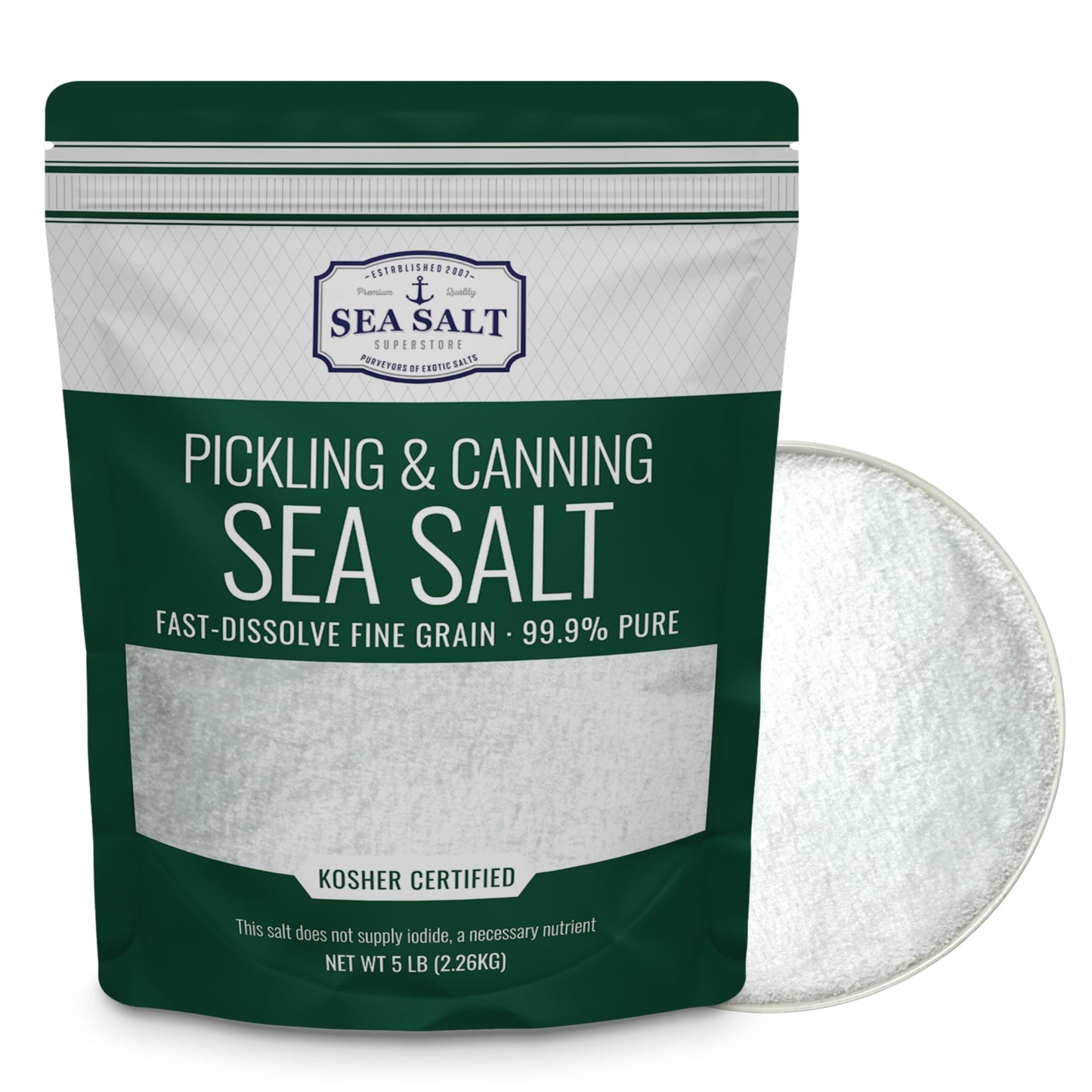 Pickling and Canning Sea Salt - 5 lb Bag