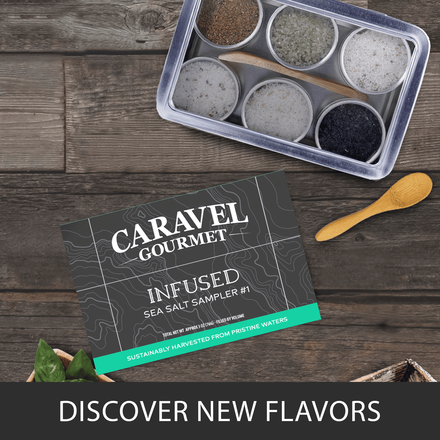 Infused Salt Sampler, Caravel Gourmet (Case of 12)