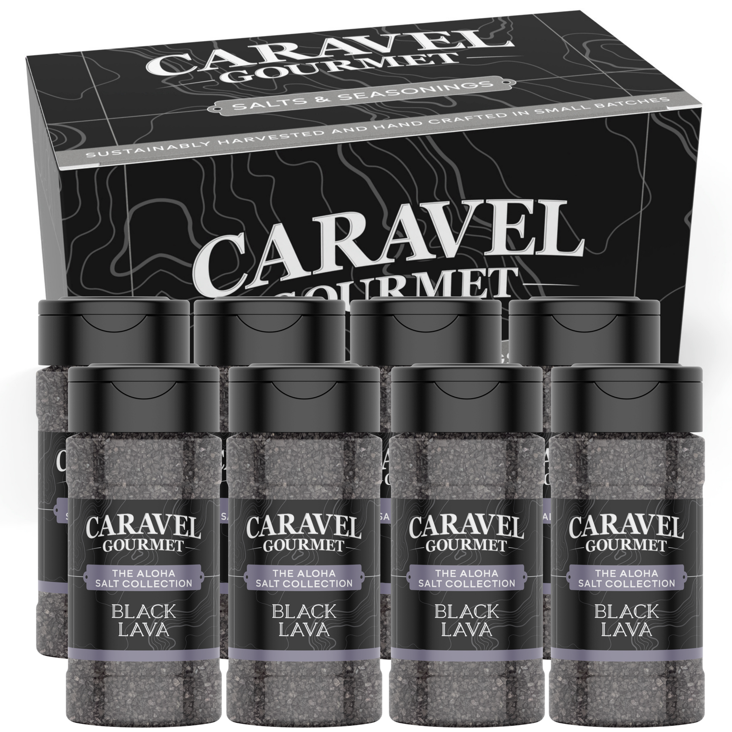 Black Lava Sea Salt - Shaker - Case Pack - 8 units