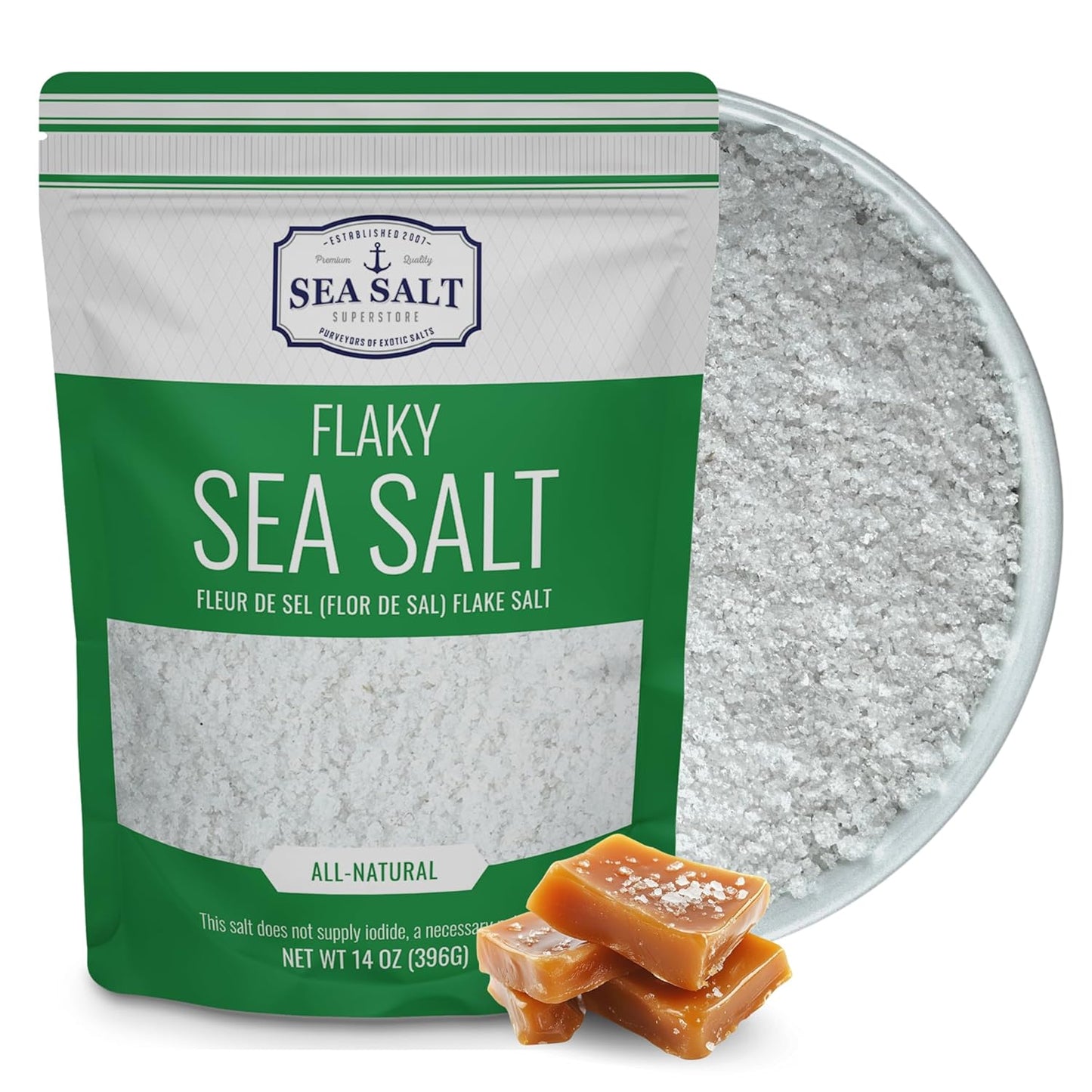 Mini Flake Sea Salt - 14 oz Pouch