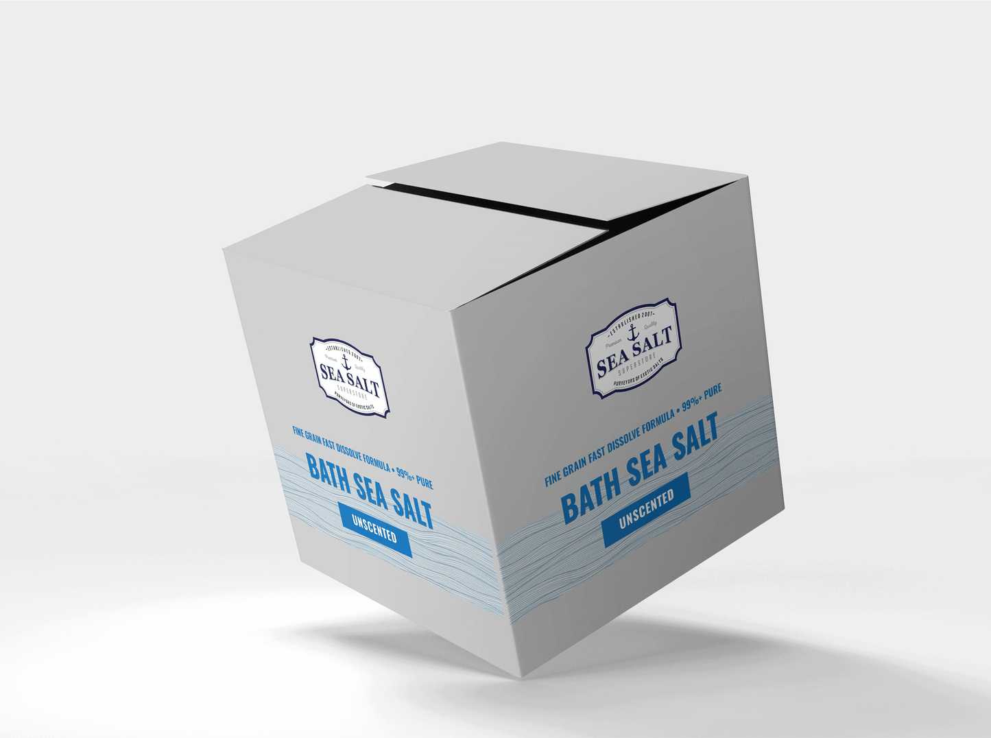 Bath & Spa Salt - Extended Melt Formula, Unscented 400Lbs (10 Boxes)