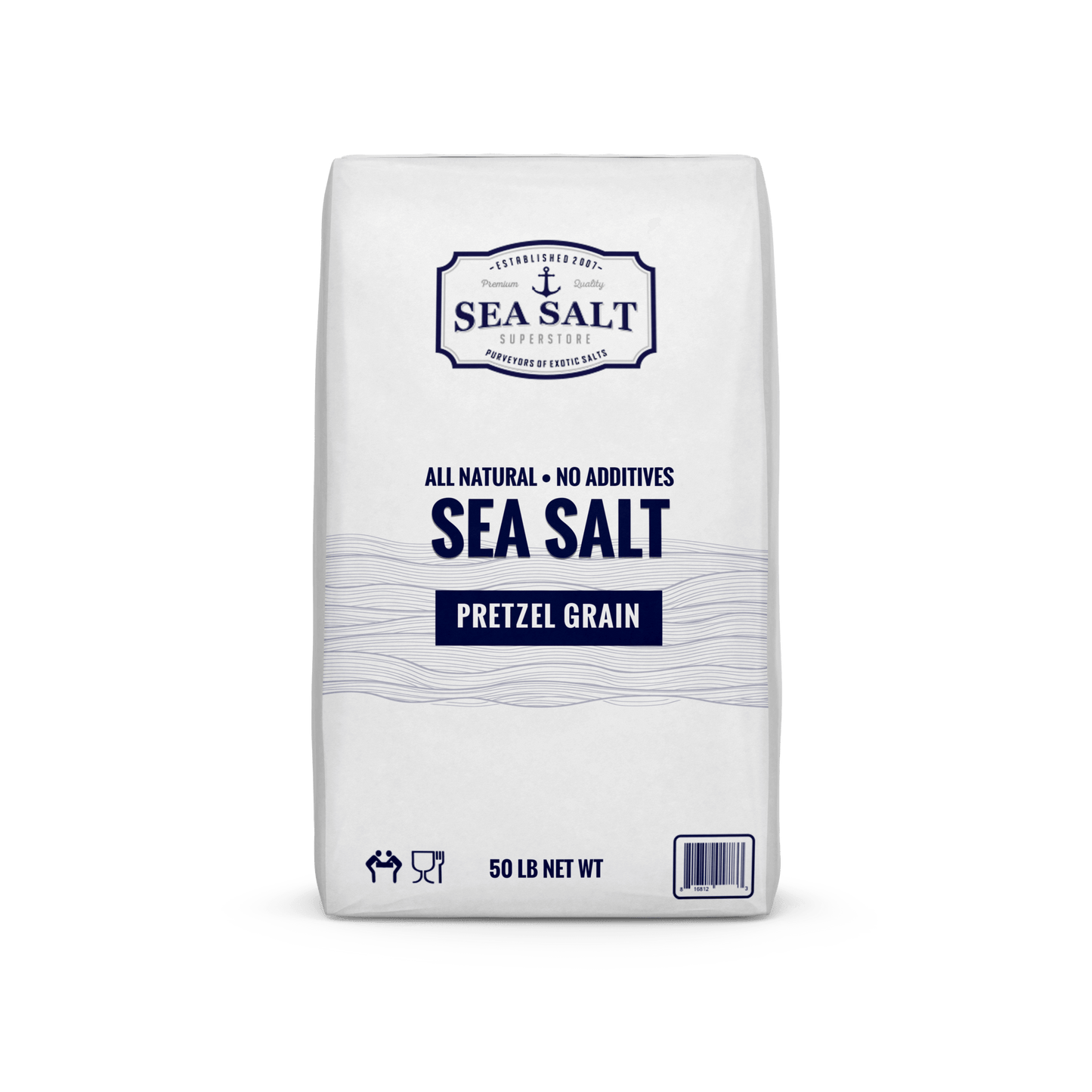 Pretzel & Bagel Sea Salt - Natural, Medium Pretzel Grain, No Additives