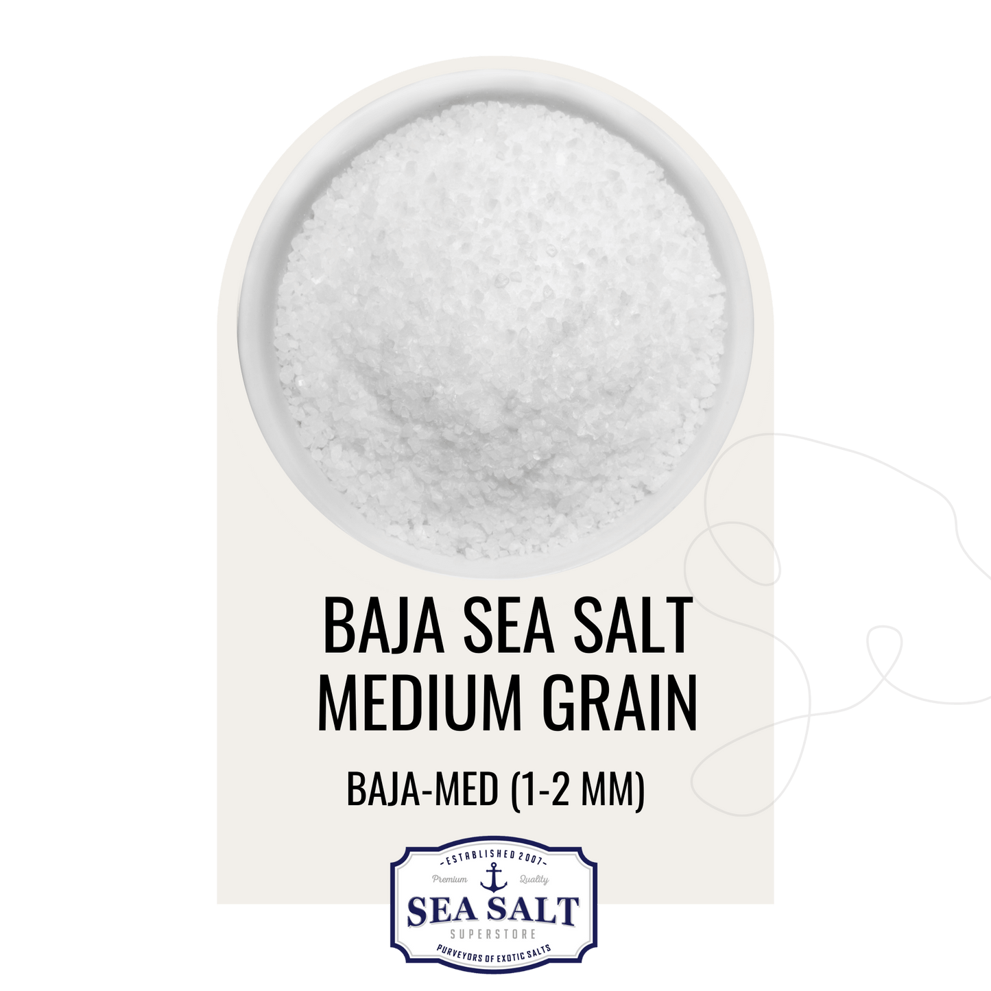 Natural Sea Salt - Medium Grain - No Additives 2500 (1 Pallet)