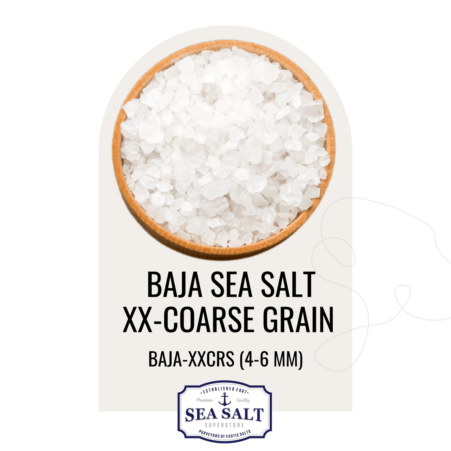 Natural Sea Salt - XX-Coarse Grain - No Additives