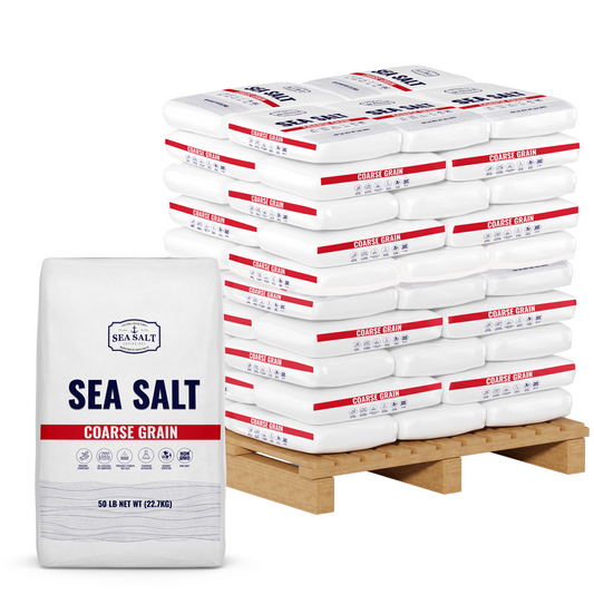 Coarse Grain - Natural Sea Salt - Bulk Pallet