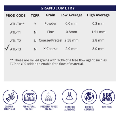 XXX Coarse Grain - Natural Sea Salt - Half Pallet