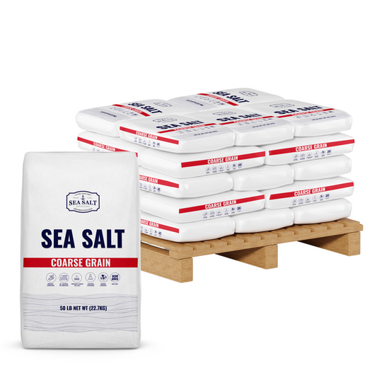 Coarse Grain - Natural Sea Salt - Half Pallet