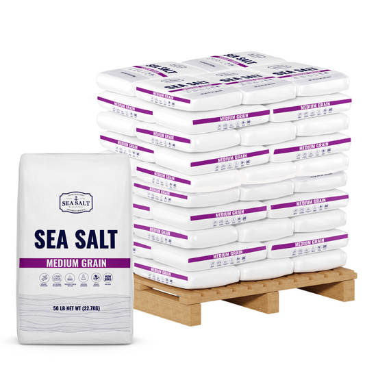 Medium Grain - Natural Sea Salt - Bulk Pallet
