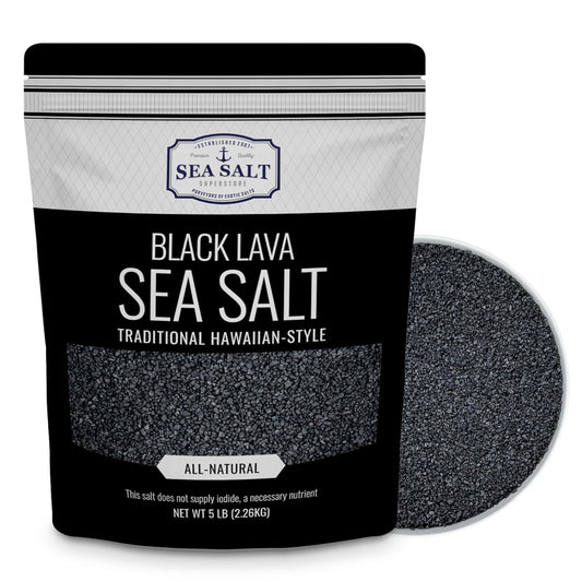 Black Lava Sea Salt - 5 lb Bag
