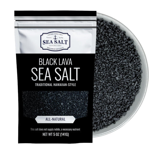 Black Lava Sea Salt - 5 oz Pouch