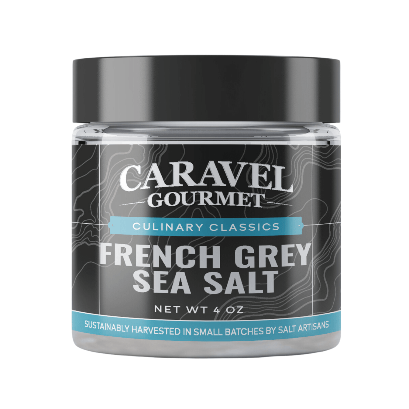 French Grey Sea Salt Chef Jar