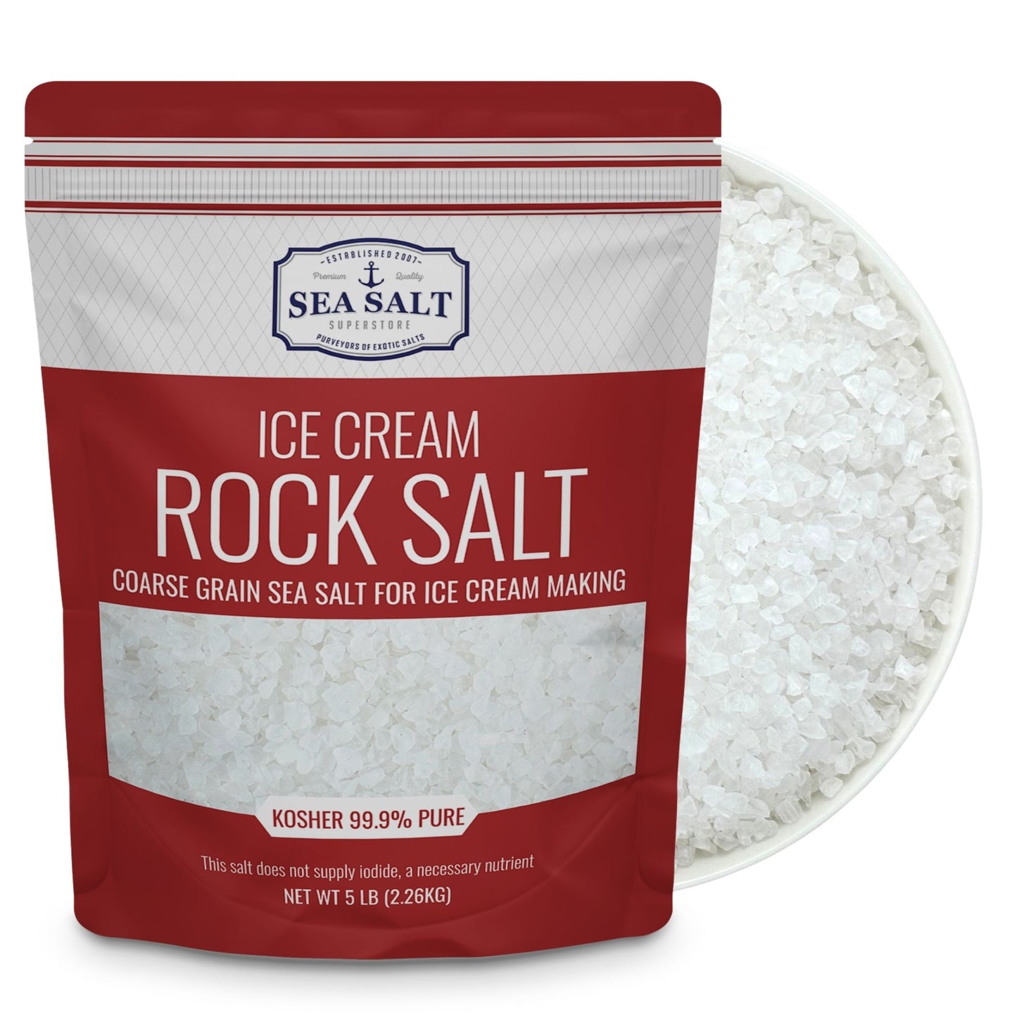 Ice Cream Rock Salt - 5 lb Bag