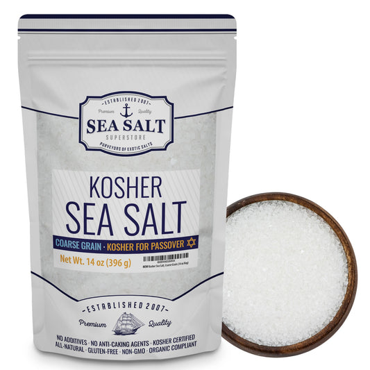 Kosher Coarse Grain Sea Salt 14 oz Pouch
