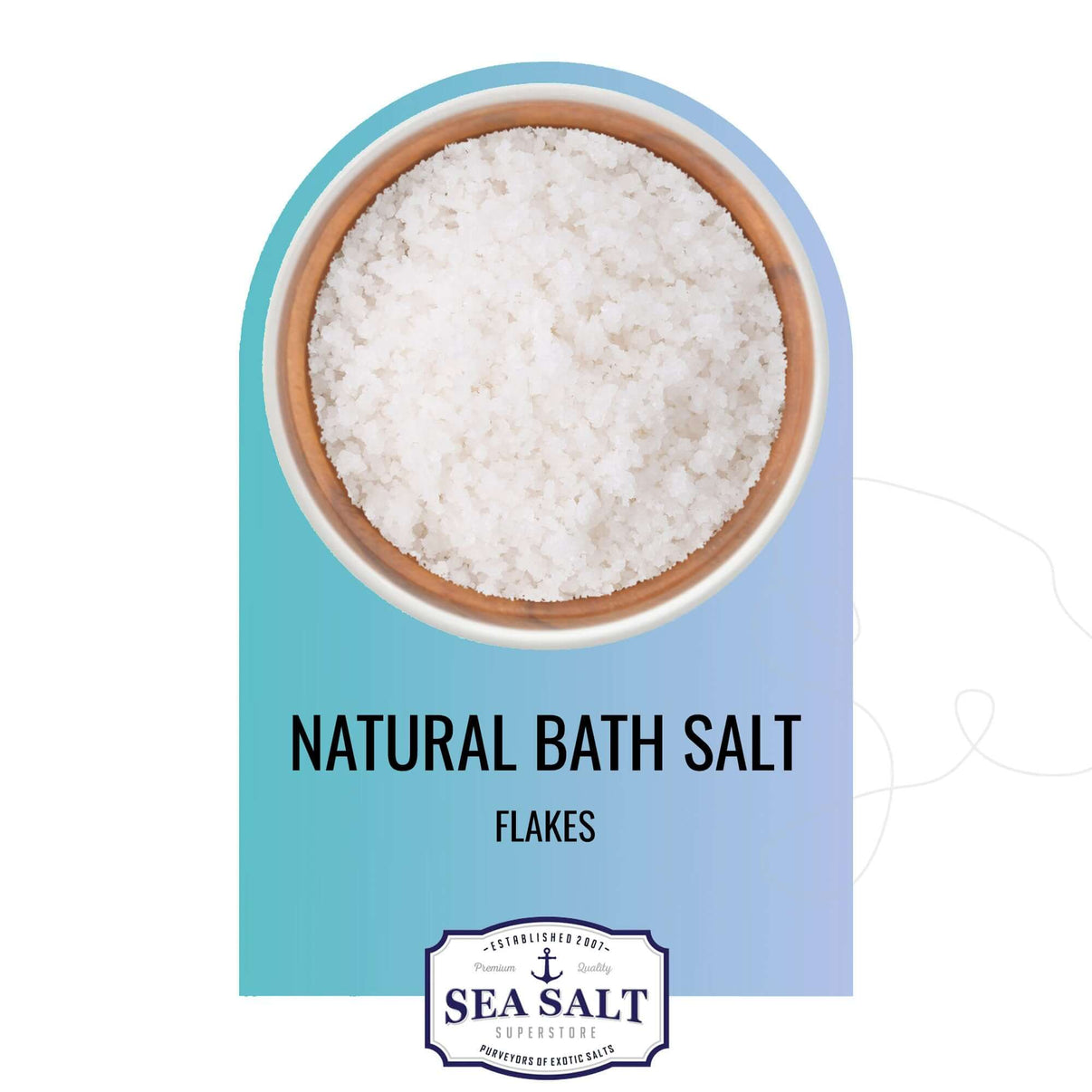 Natural Bath & Spa Salt Fine Grain, Premium Natural Salts by Sea Salt