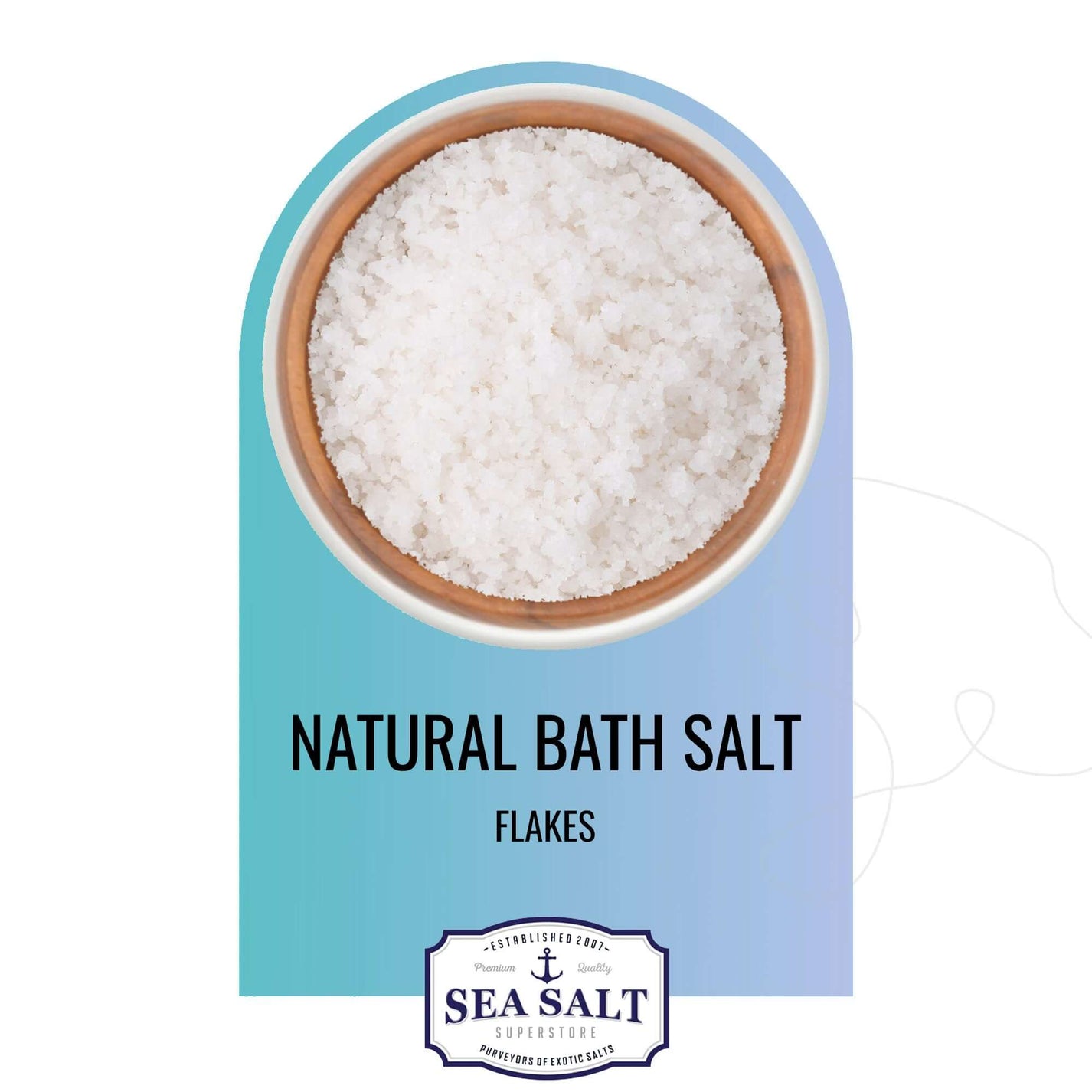 Natural Bath & Spa Salt Fine Grain, Premium Natural Salts by Sea Salt