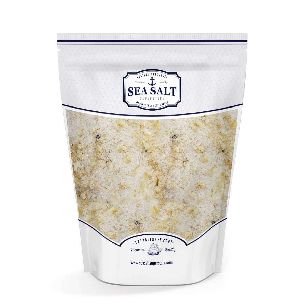 Garlic And Onion Sea Salt by Sea Salt Superstore - 40 lbs Finishing Salts