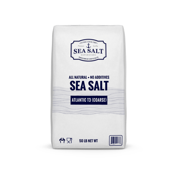 Atlantic Sea Salt Premium Natural Salts by Sea Salt Superstore Bulk Grinder/Mill Salt Grain