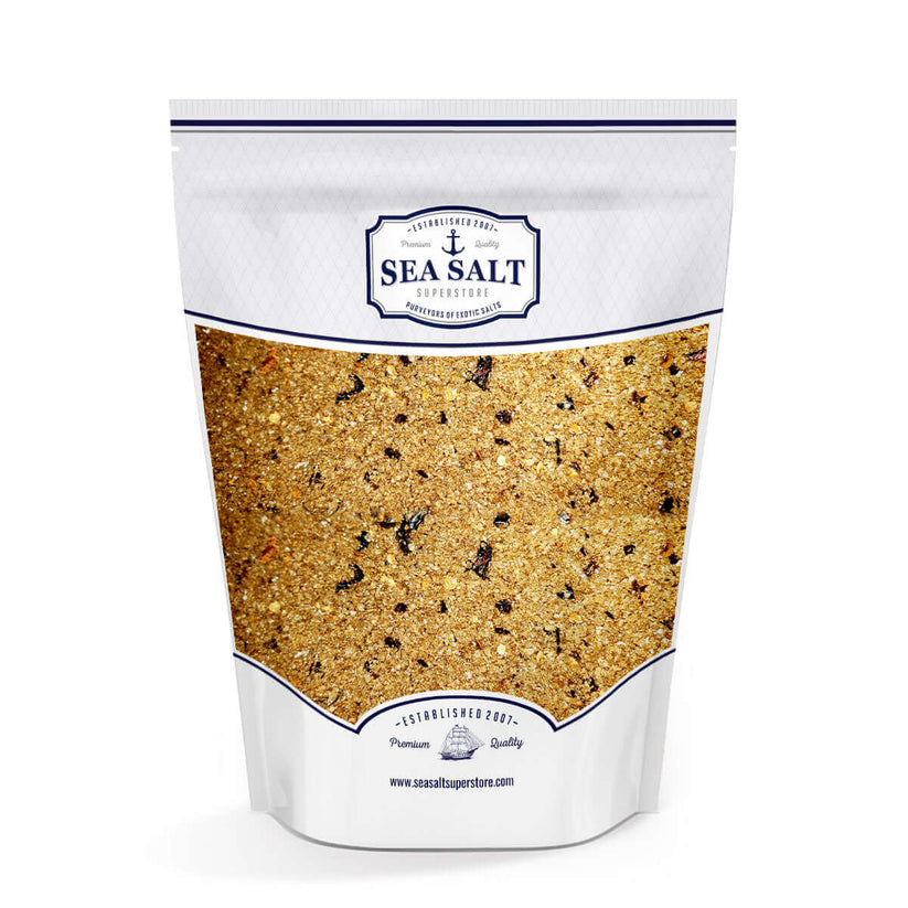 Smoked Bacon Chipotle Sea Salt Premium Natural Salts by Sea Salt Superstore Bulk