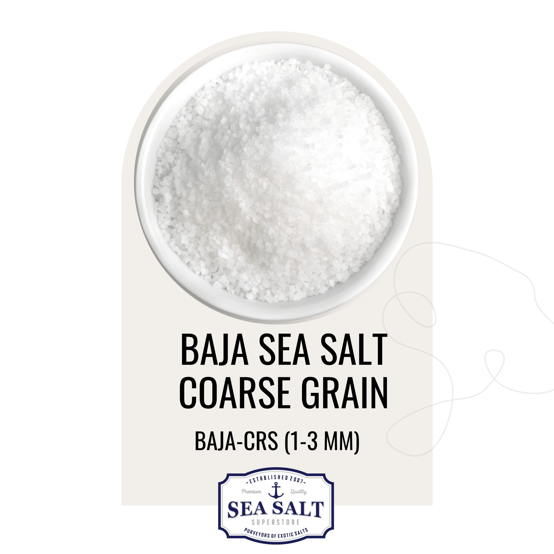 Natural Sea Salt - Coarse Grain | All Natural & Pure
