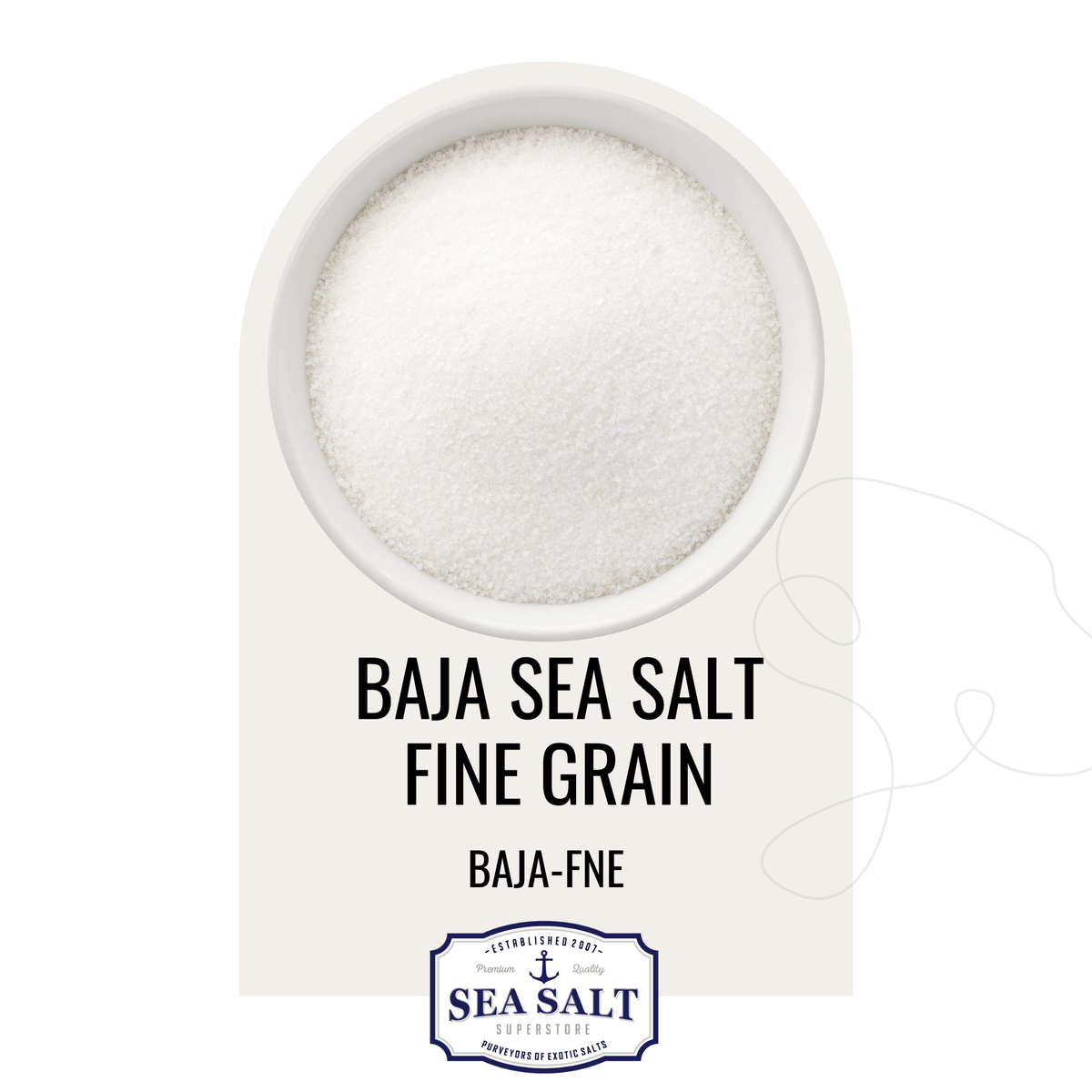 Bay Salt Natural Sea Salt - Fine Grain, All Natural, No Additives