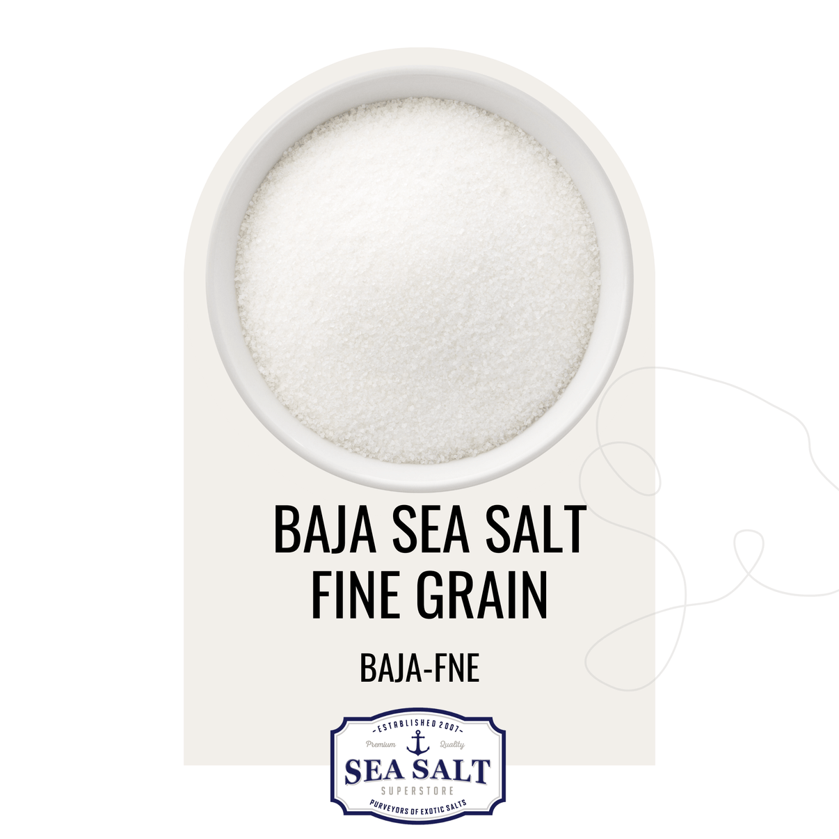 Sea Salt Premium Natural Salts by Sea Salt Superstore Fine Grain