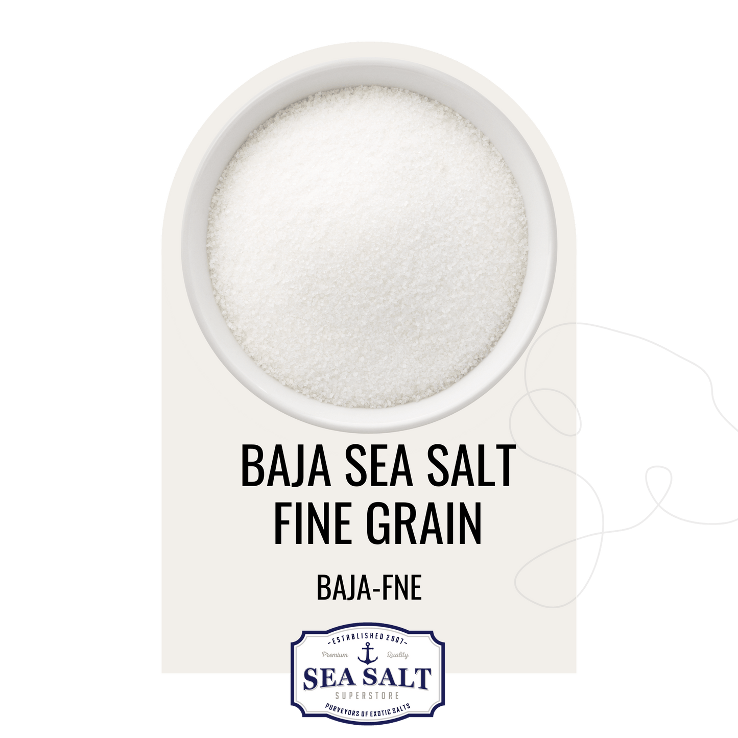 Fine Sea Salt - All Natural, No Additives