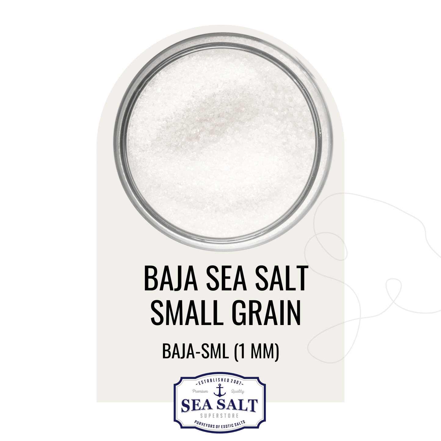 Natural Sea Salt - Small Grain - No Additives 42500 Lbs (17 Pallets/1 FTL)