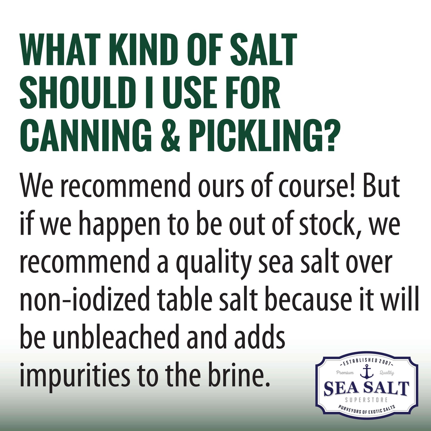 Pickling & Canning Sea Salt