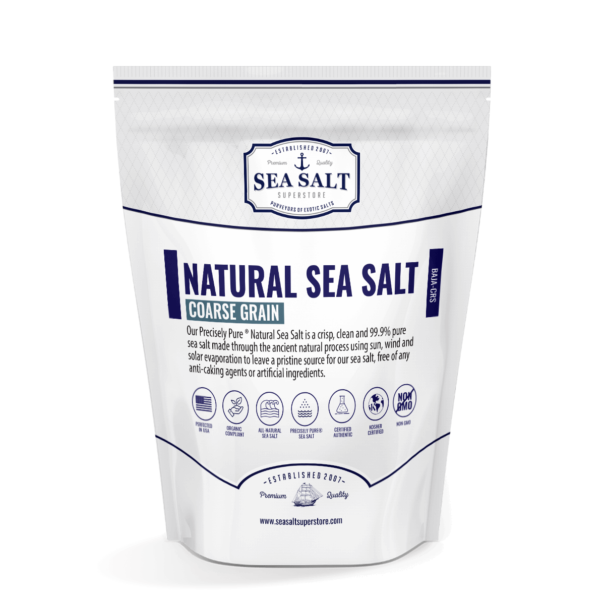 Sea Salt - Coarse Grain - Premium Natural Salts by Sea Salt Superstore ...