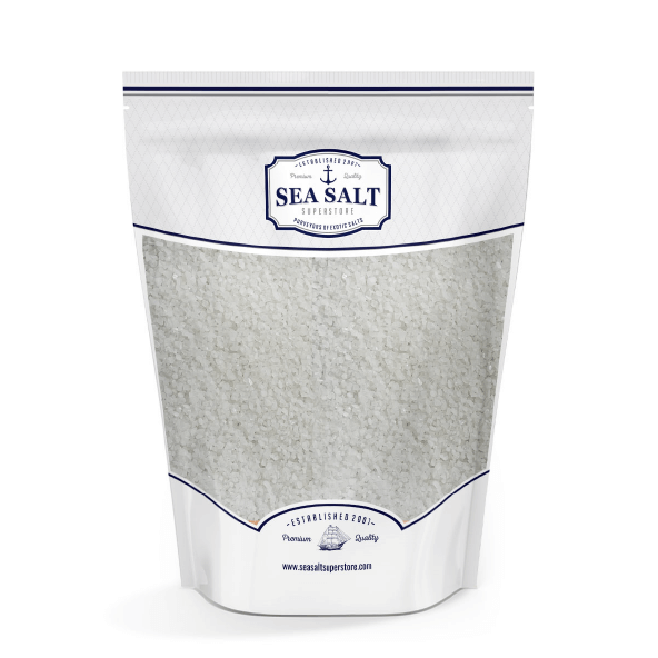 Bay Salt Fine Sea Salt with Free Flow Additives - Premium Quality